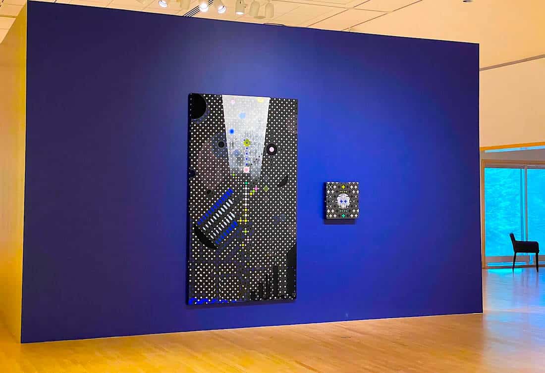 A contemporary reflection on Barnett Newman's painting 'Voice of Fire' now owned by the National Gallery of Canada. In this piece I've changes the title to many voices and to love instead of fear.