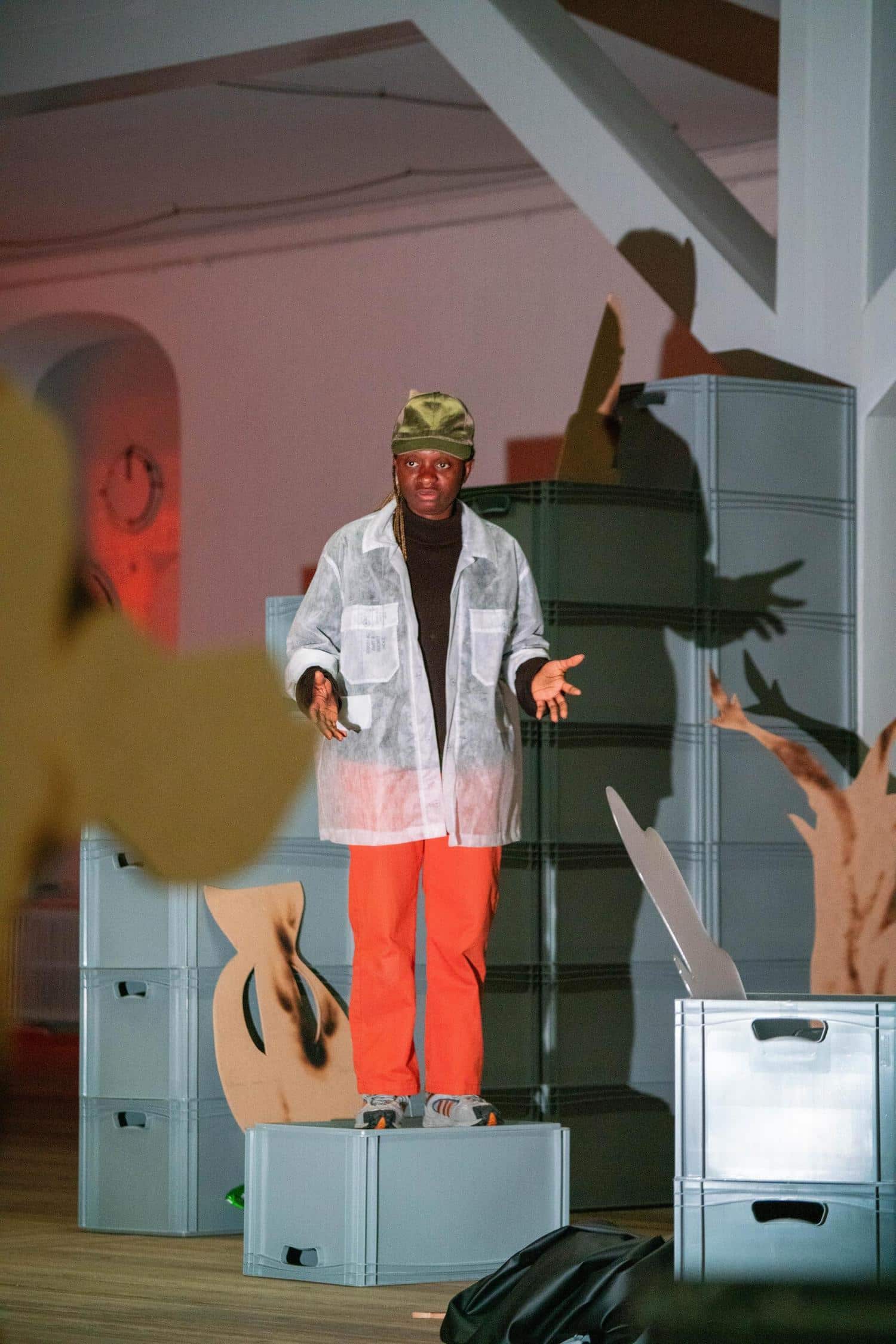 Photo from the performance “The Tryouts”. Photo: Johan May Nitschke